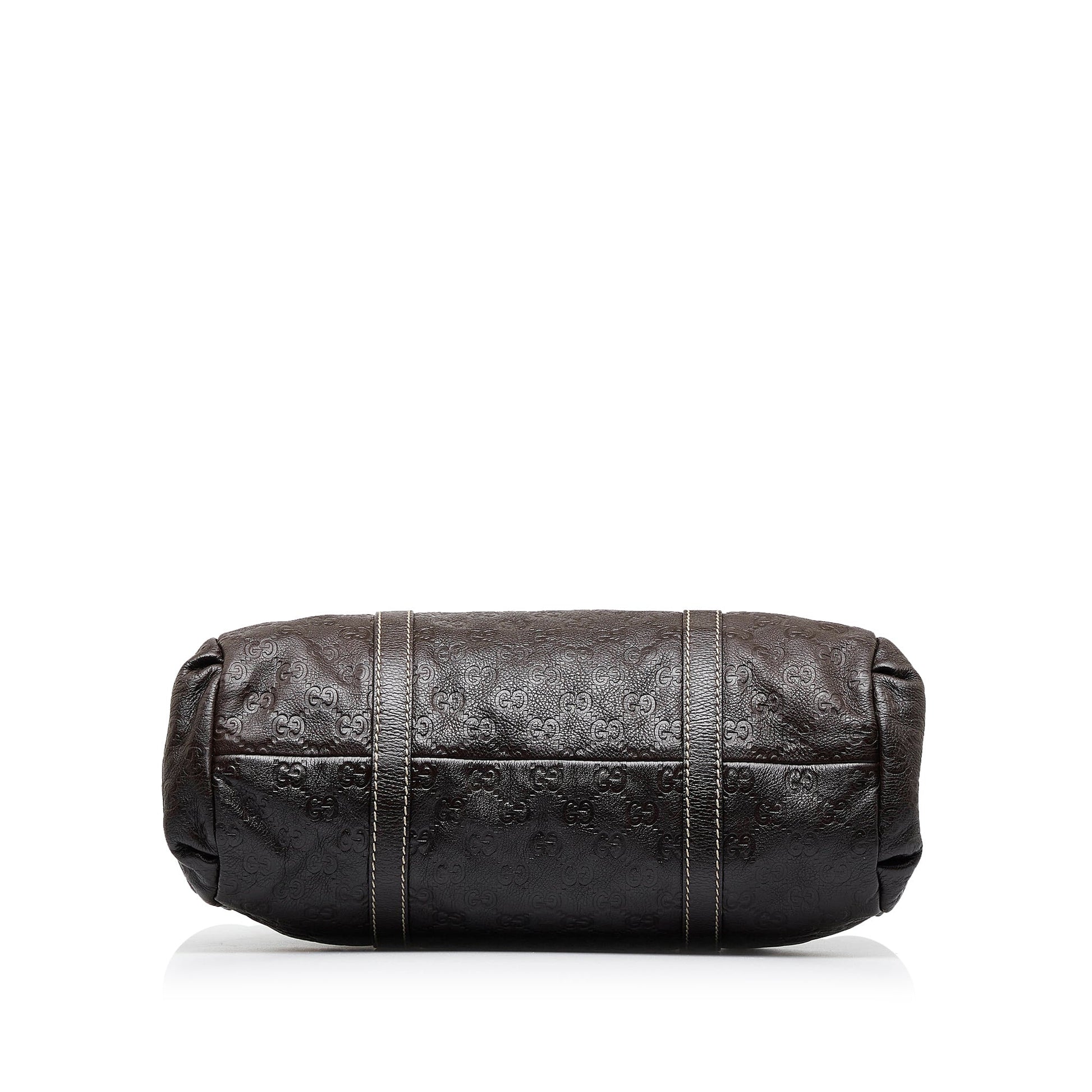 Gucci Guccissima Brown Leather Tote Style 4