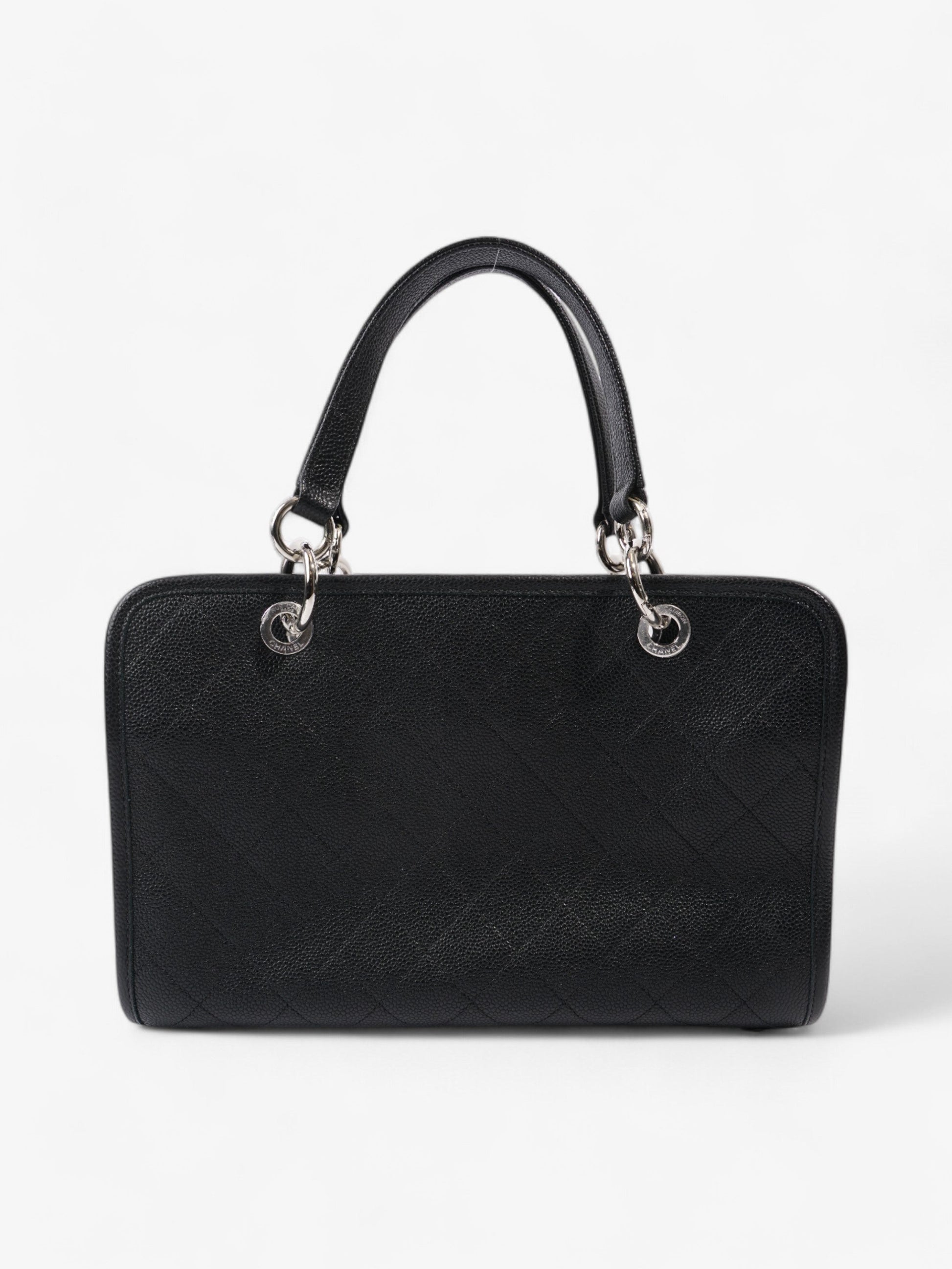 Chanel Shopping Tote Black Caviar Leather