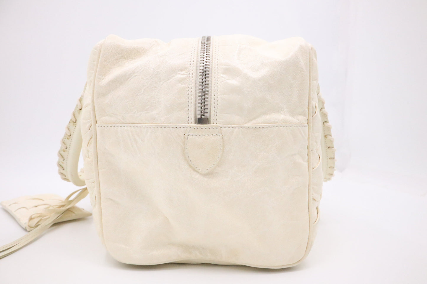 Balenciaga City Tote in Cream Quilted Leather
