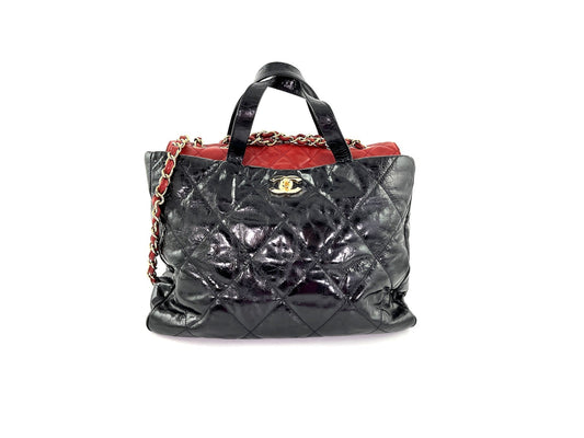 CHANEL Black Portobello Quilted Tote