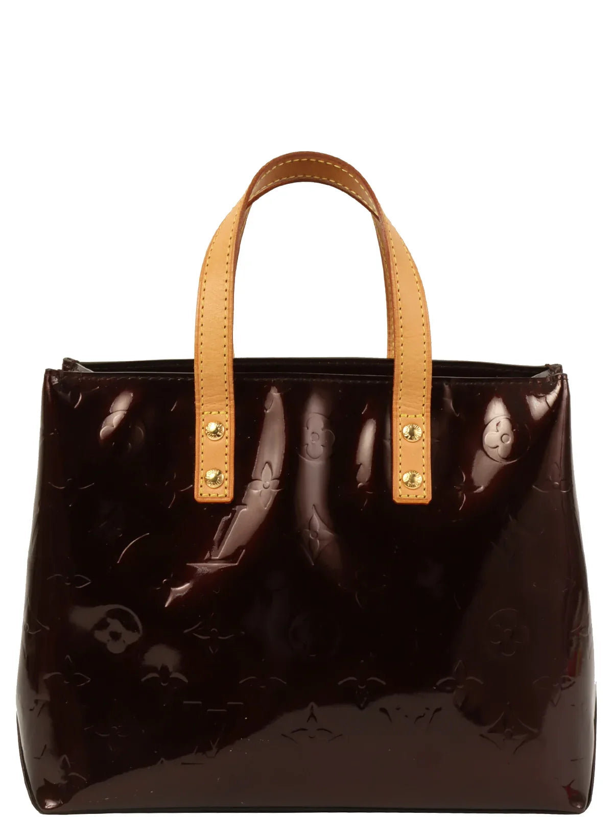 LOUIS VUITTON 2007 Made Monogram Vernis Reade Pm Amarante Handbag