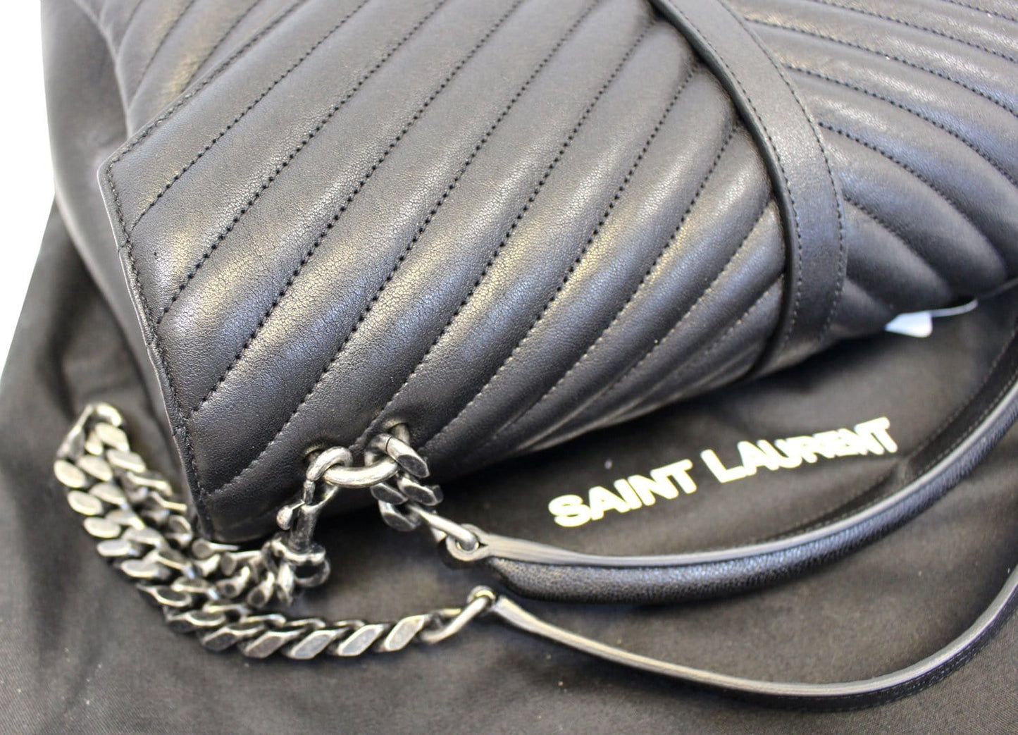 Saint Laurent Large Monogram Envelope Chain Shoulder Bag