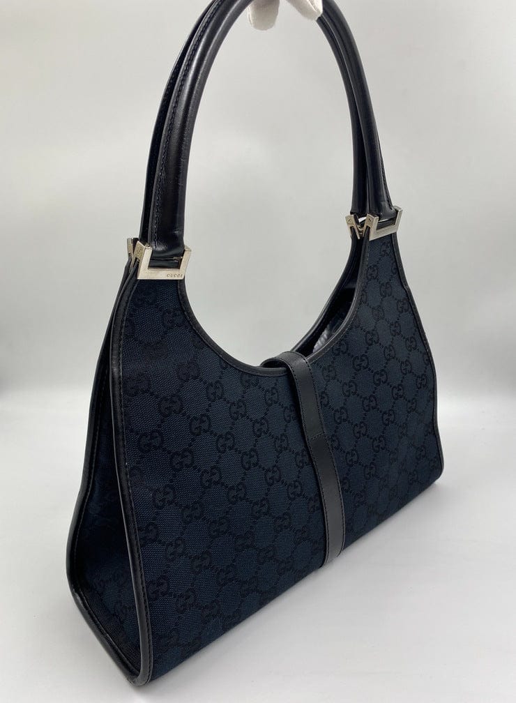 Gucci Jackie Leather Canvas Shoulder Bag Style 9