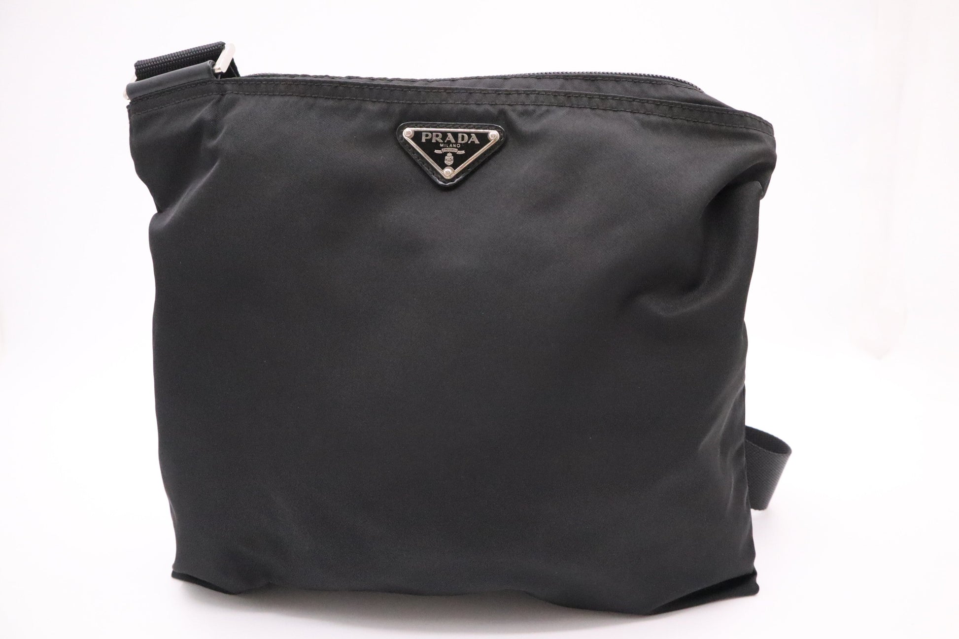 Prada Square Crossbody in Black Nylon - Style 3