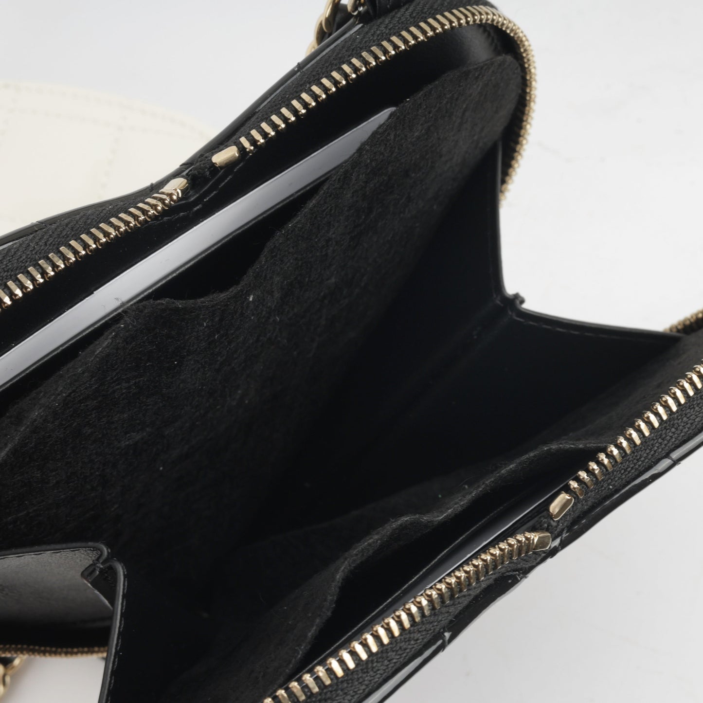 Chanel Double Heart Crossbody - Black/White