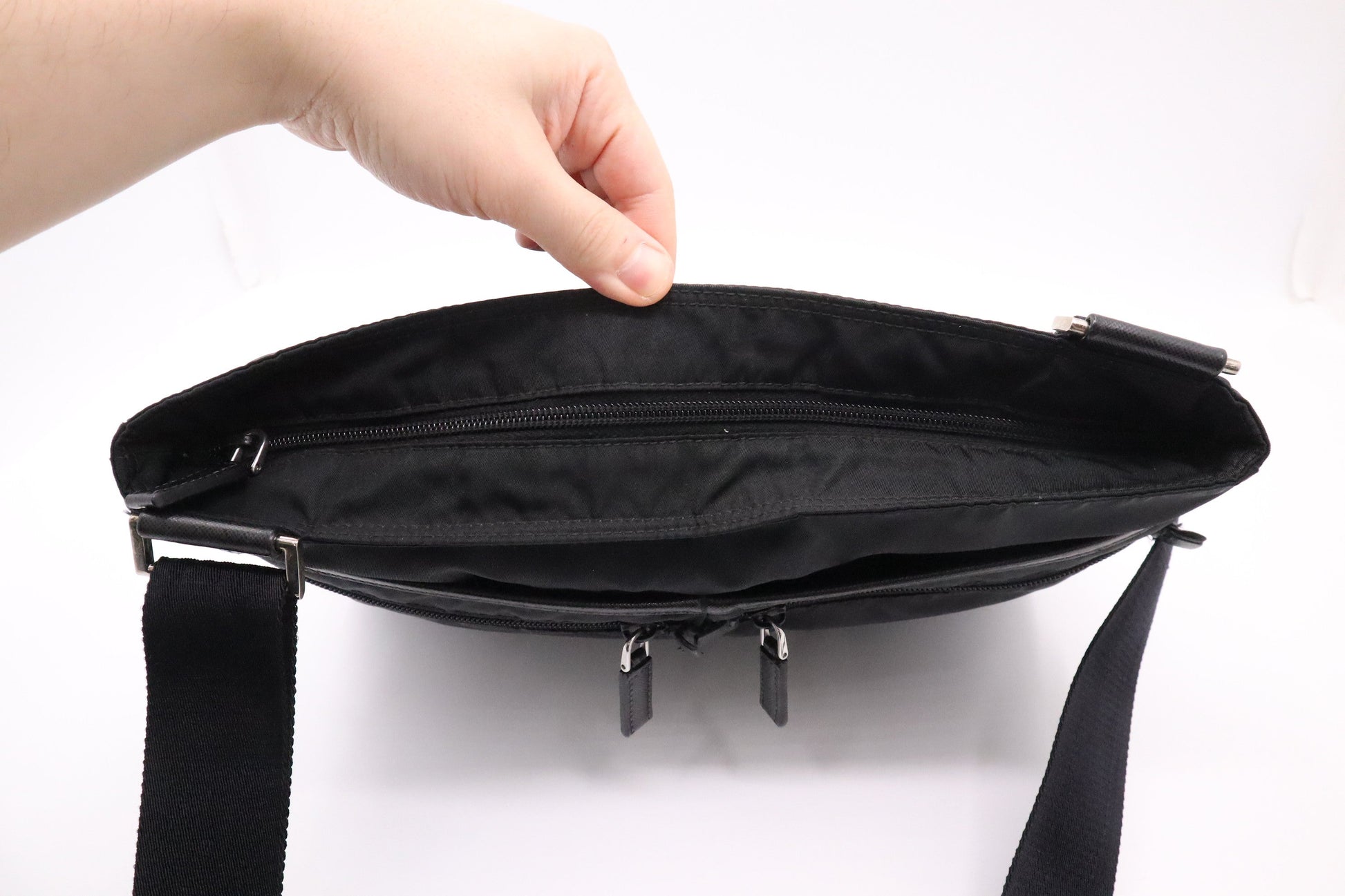 Prada Crossbody in Black Nylon - Style 4