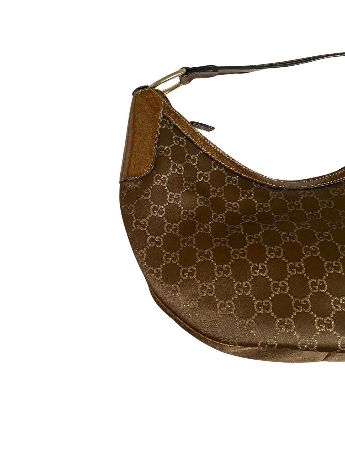 Gucci Leather Canvas Handbag