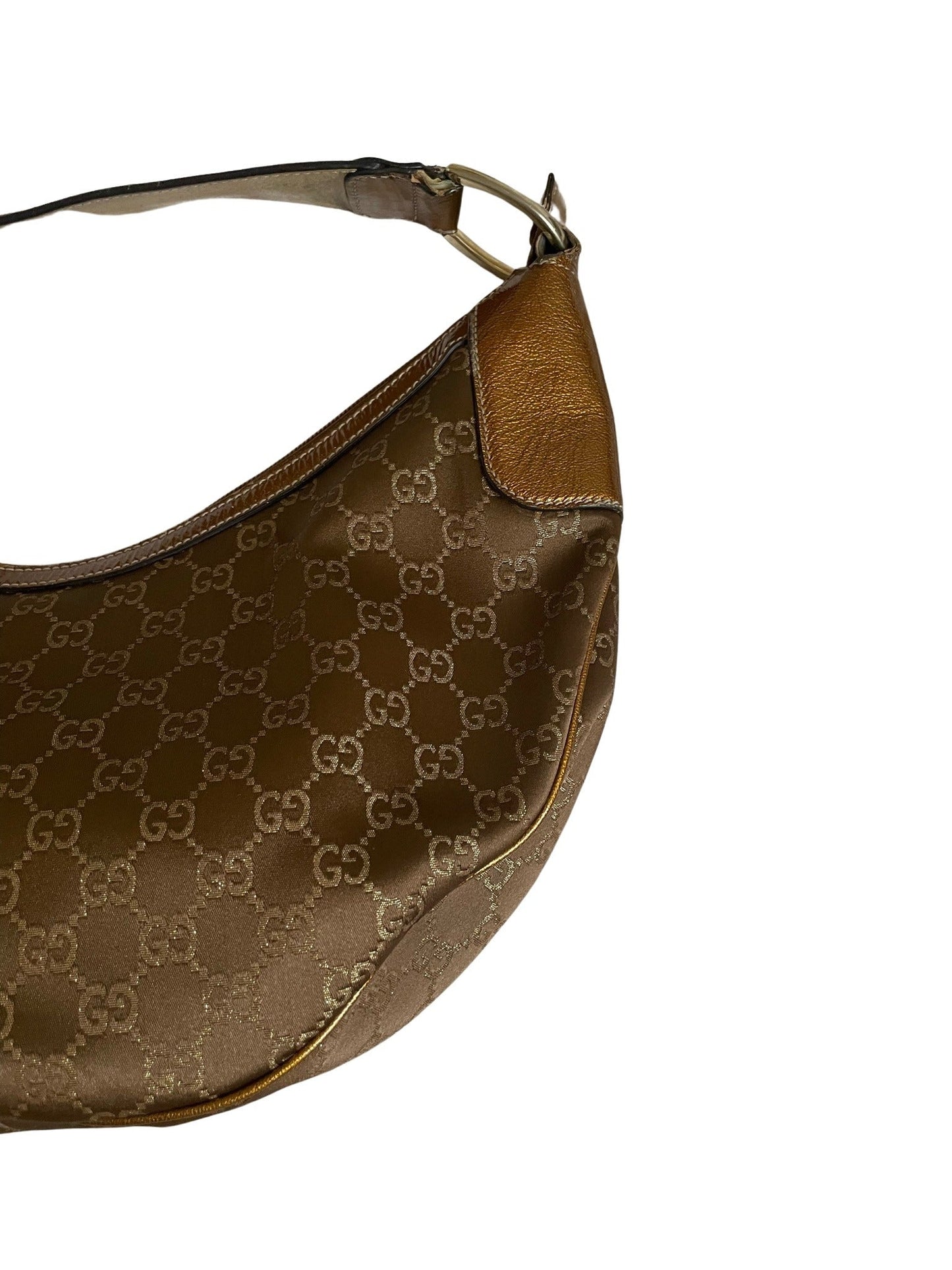 Gucci Leather Canvas Handbag