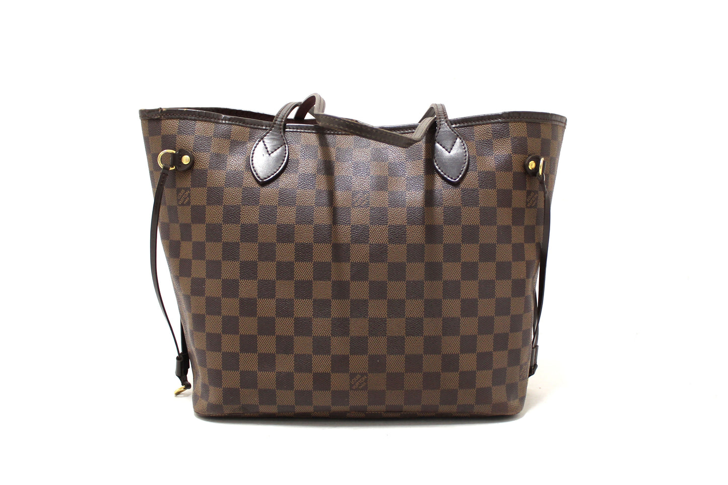 Louis Vuitton Damier Canvas Neverfull MM Shoulder Tote Bag