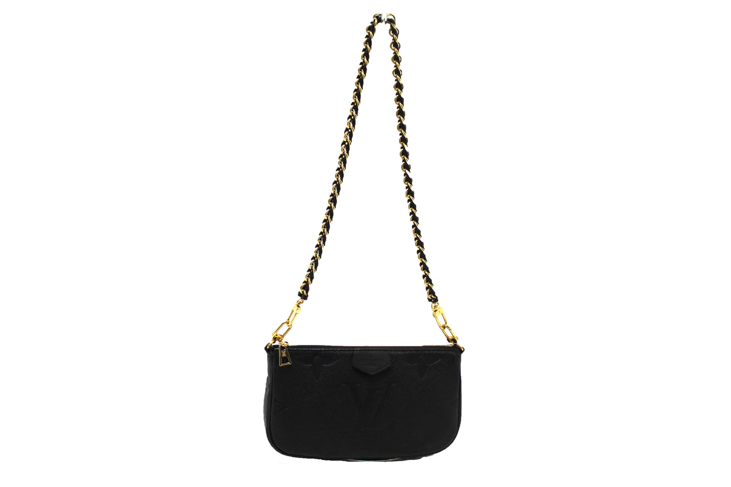 Louis Vuitton Black Monogram Empreinte Leather Pochette Shoulder Bag