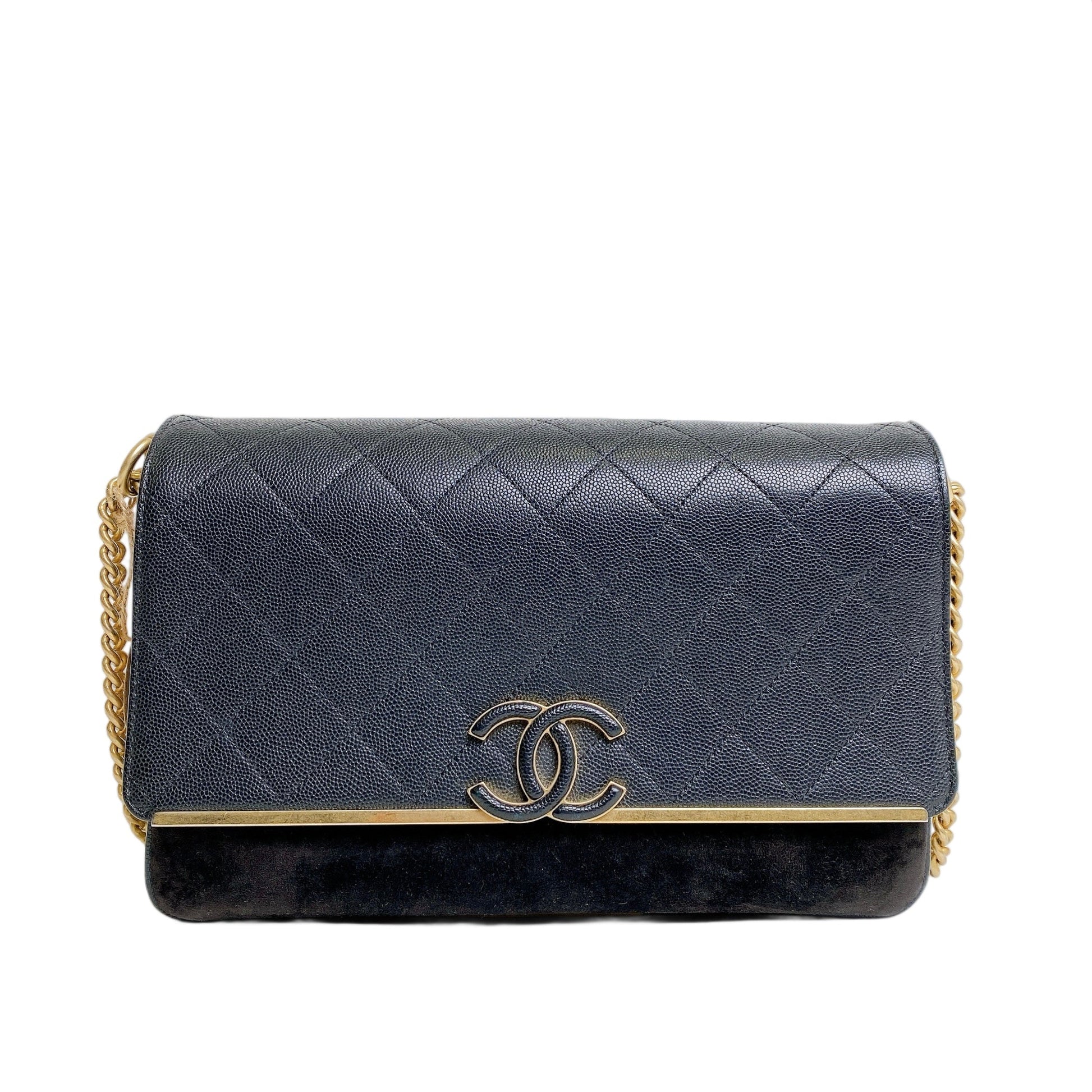 CHANEL LADY COCO FLAP BAG IN BLACK