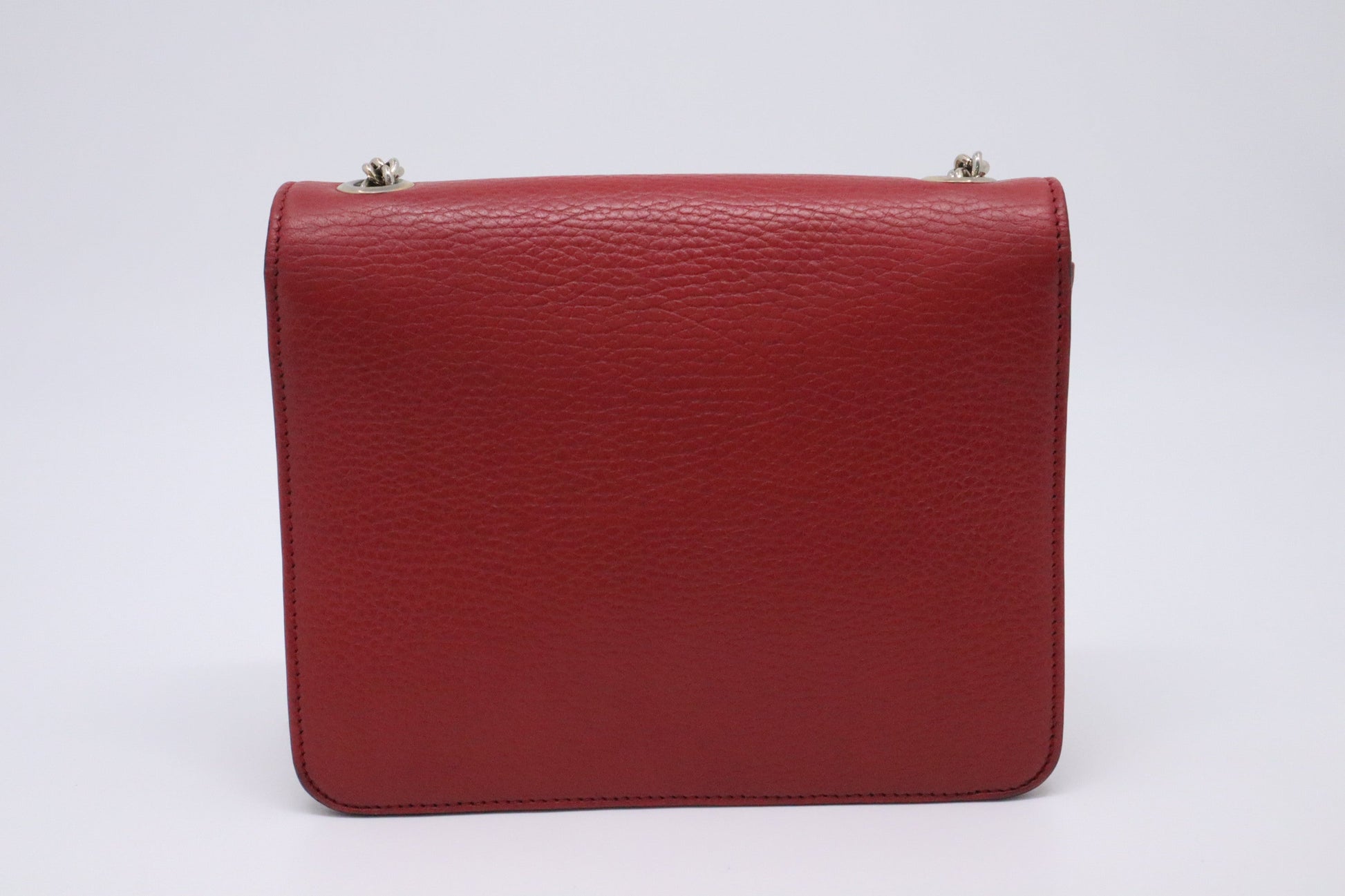 Gucci Dollar Shoulder Bag in Red Leather