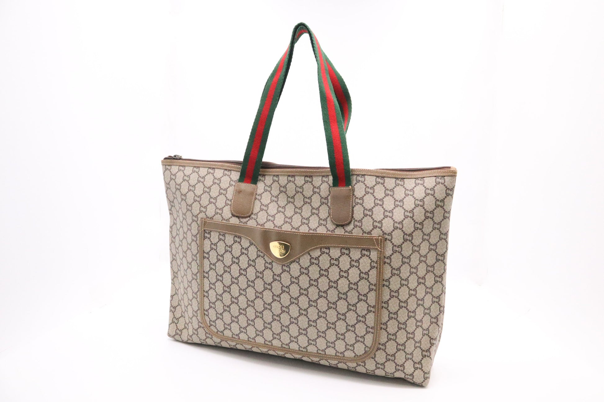 Gucci Plus Sherry Line Tote in GG Canvas