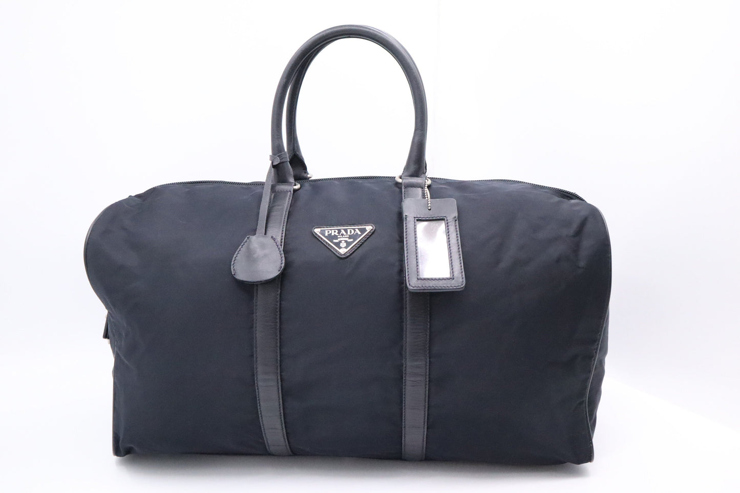Prada Duffle Bag in Navy Nylon Canvas