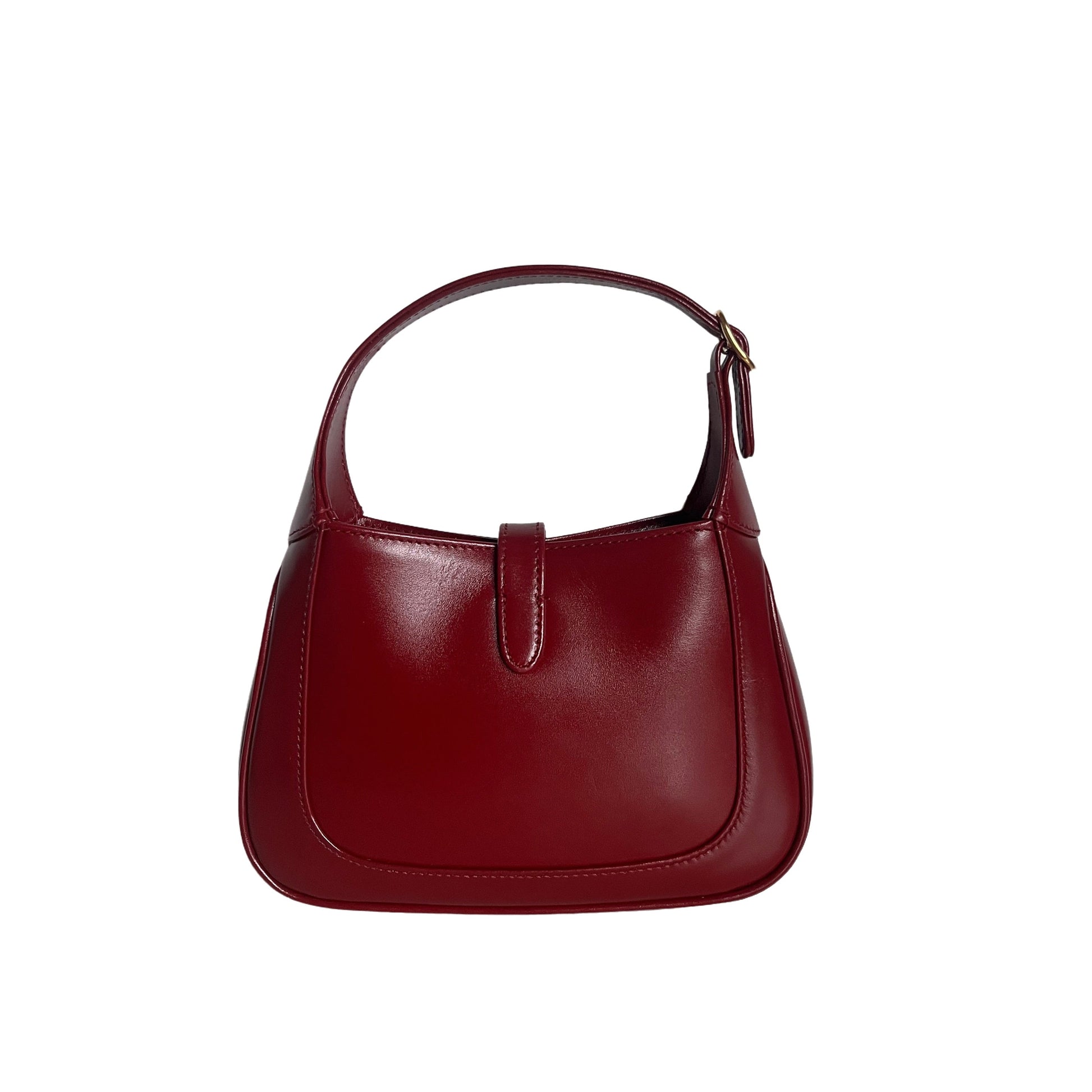 Gucci Jackie 1961 Mini Burgundy Leather Bag Two Way Carry Never Worn