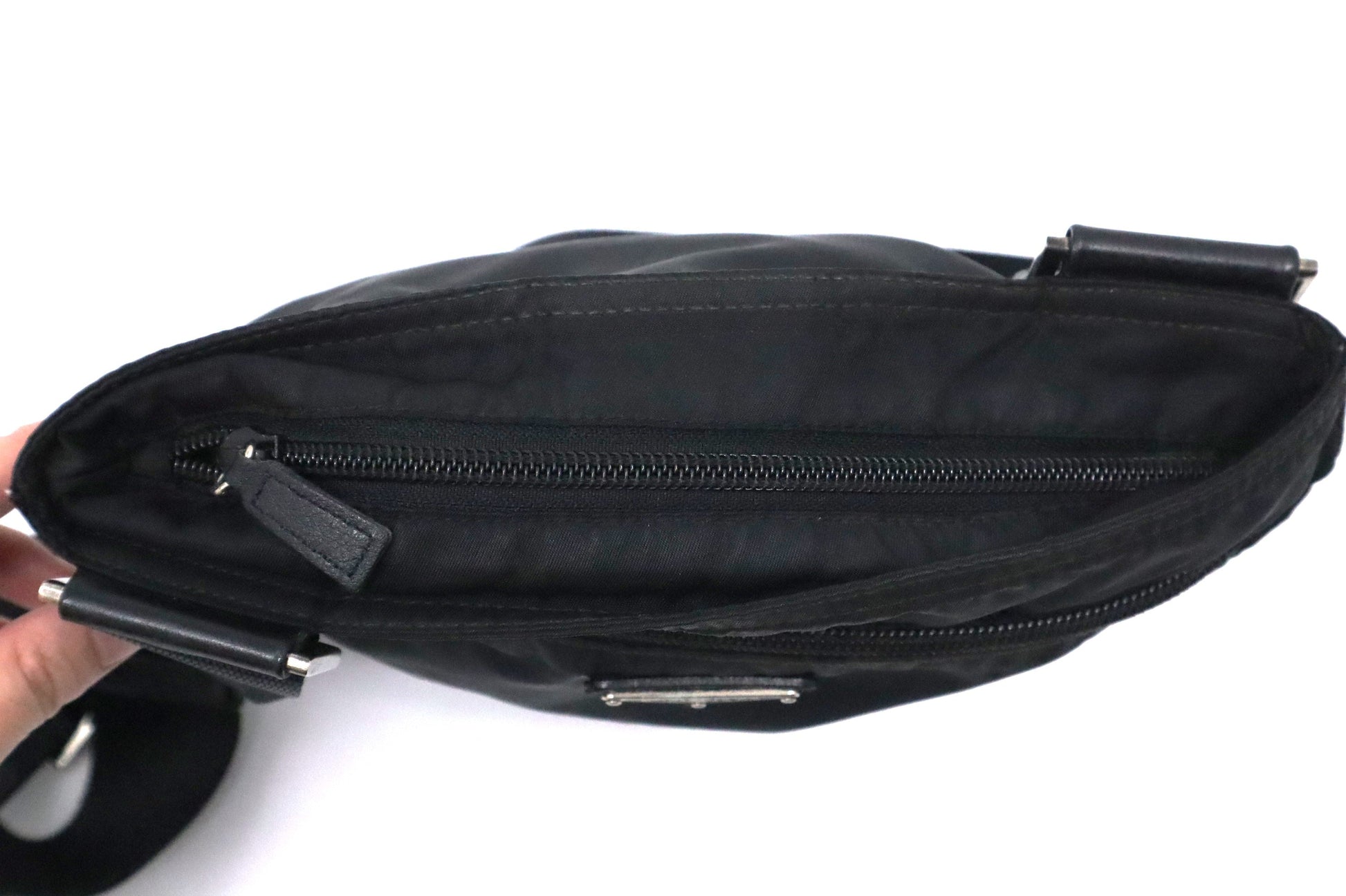 Prada Square Crossbody in Black Nylon - Style 2