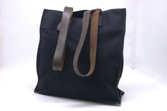 Hermes Etriviere Tote in Navy Blue Canvas