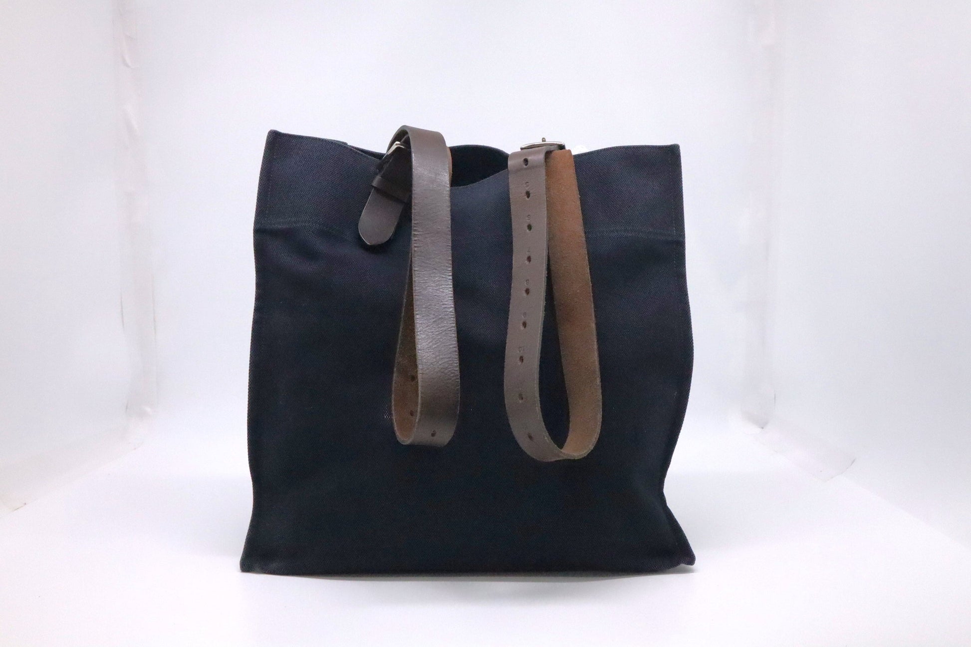 Hermes Etriviere Tote in Navy Blue Canvas