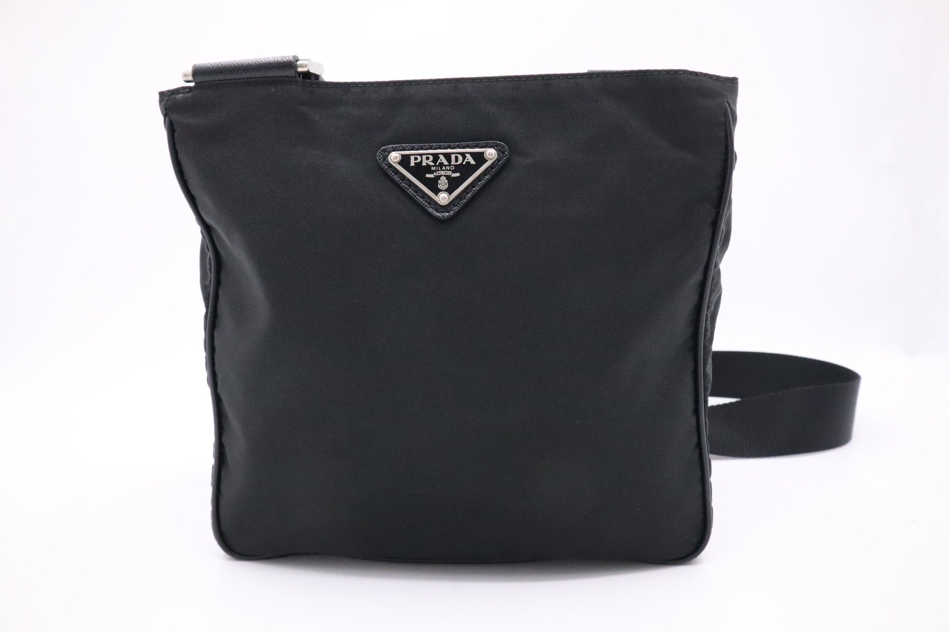 Prada Small Crossbody in Black Nylon