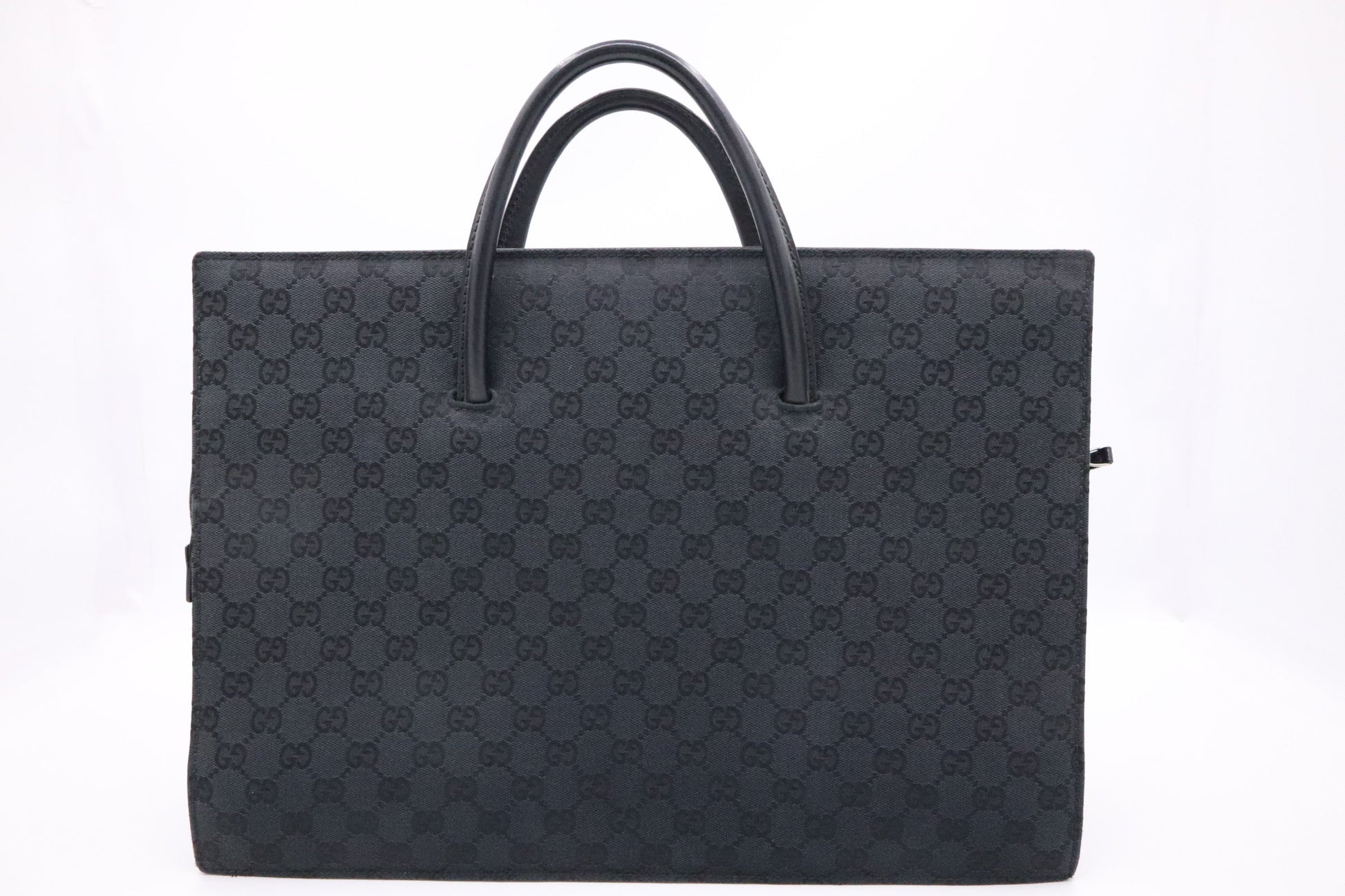 Gucci Business Bag in Black GG Canvas