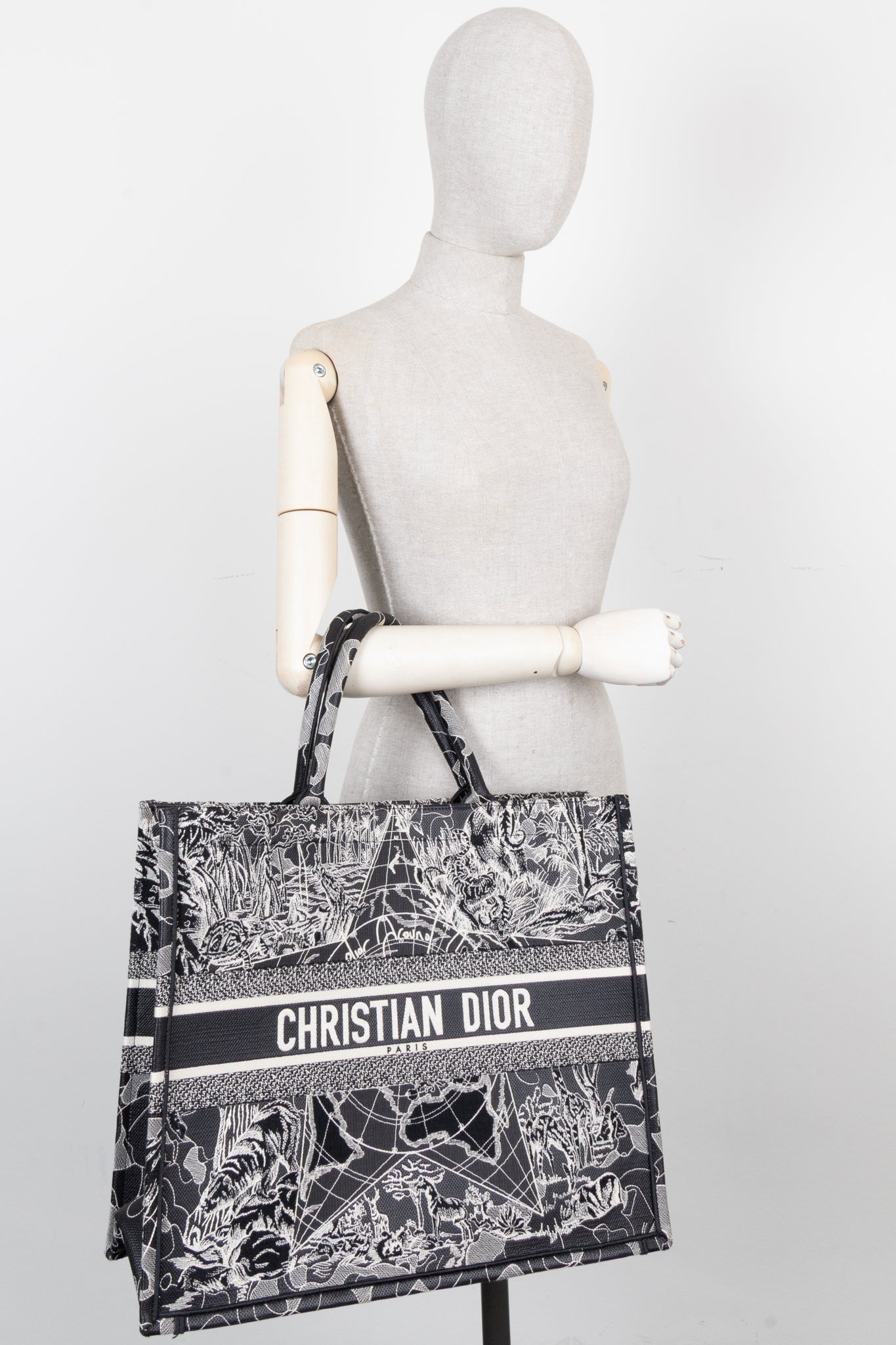 CHRISTIAN DIOR Around The World Large Book Tote Bag