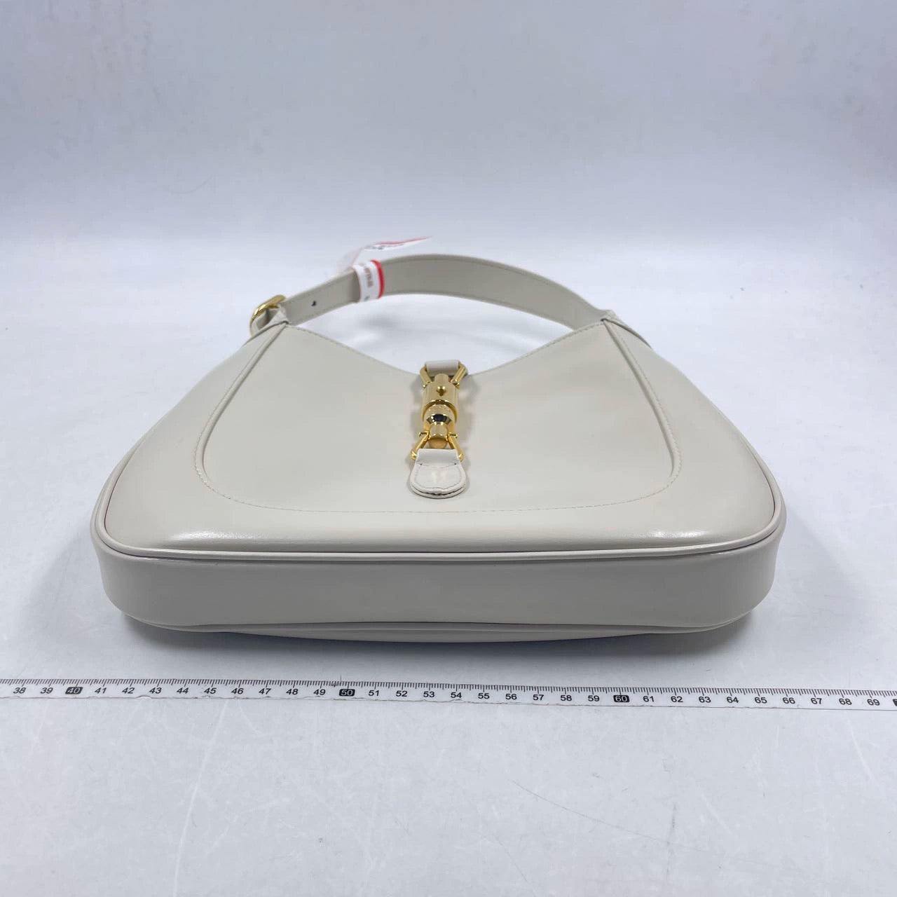 Gucci Jackie 1961 White Leather Bag with Adjustable Strap Size Small