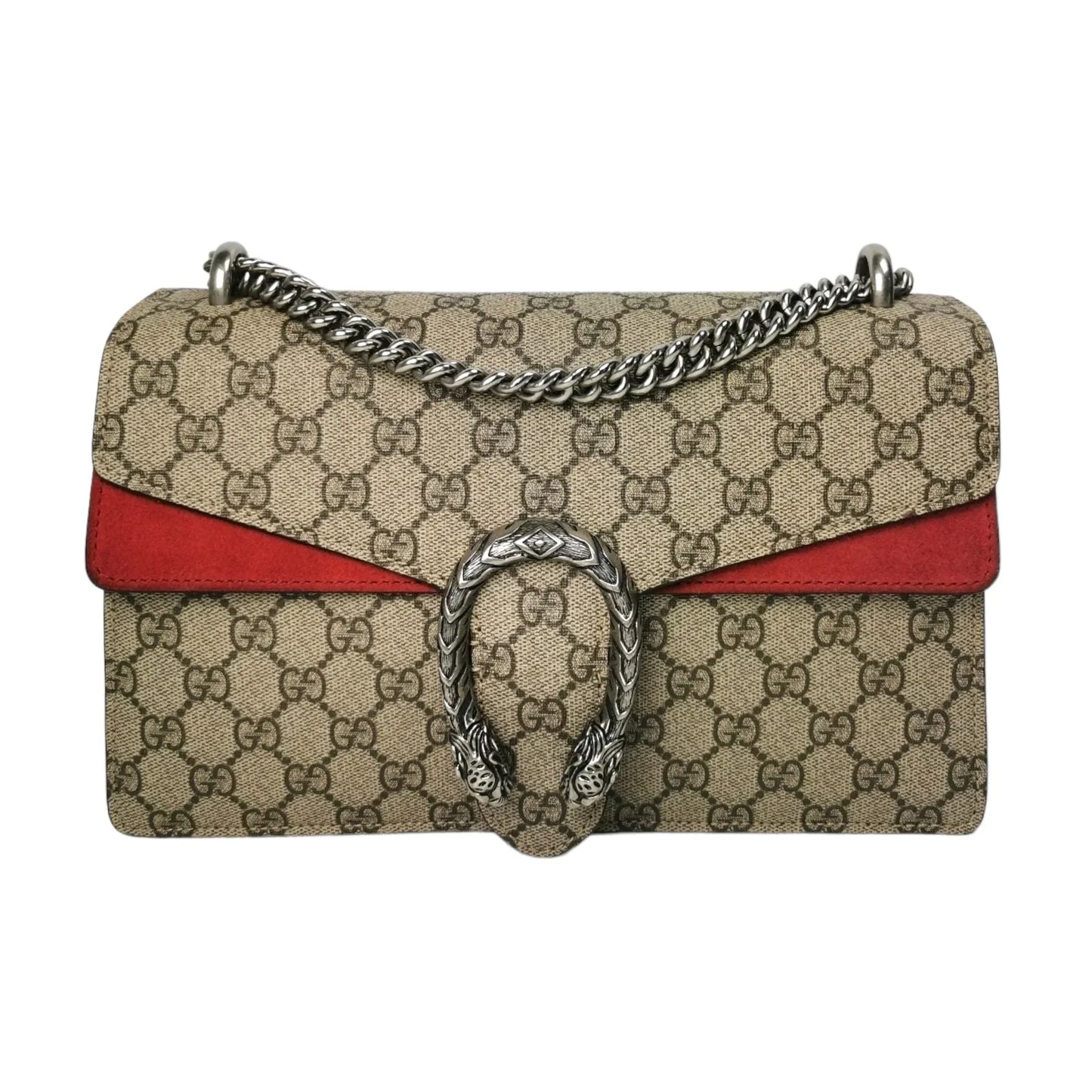 Gucci Dionysus Red Canvas Chain Shoulder Bag Style 1