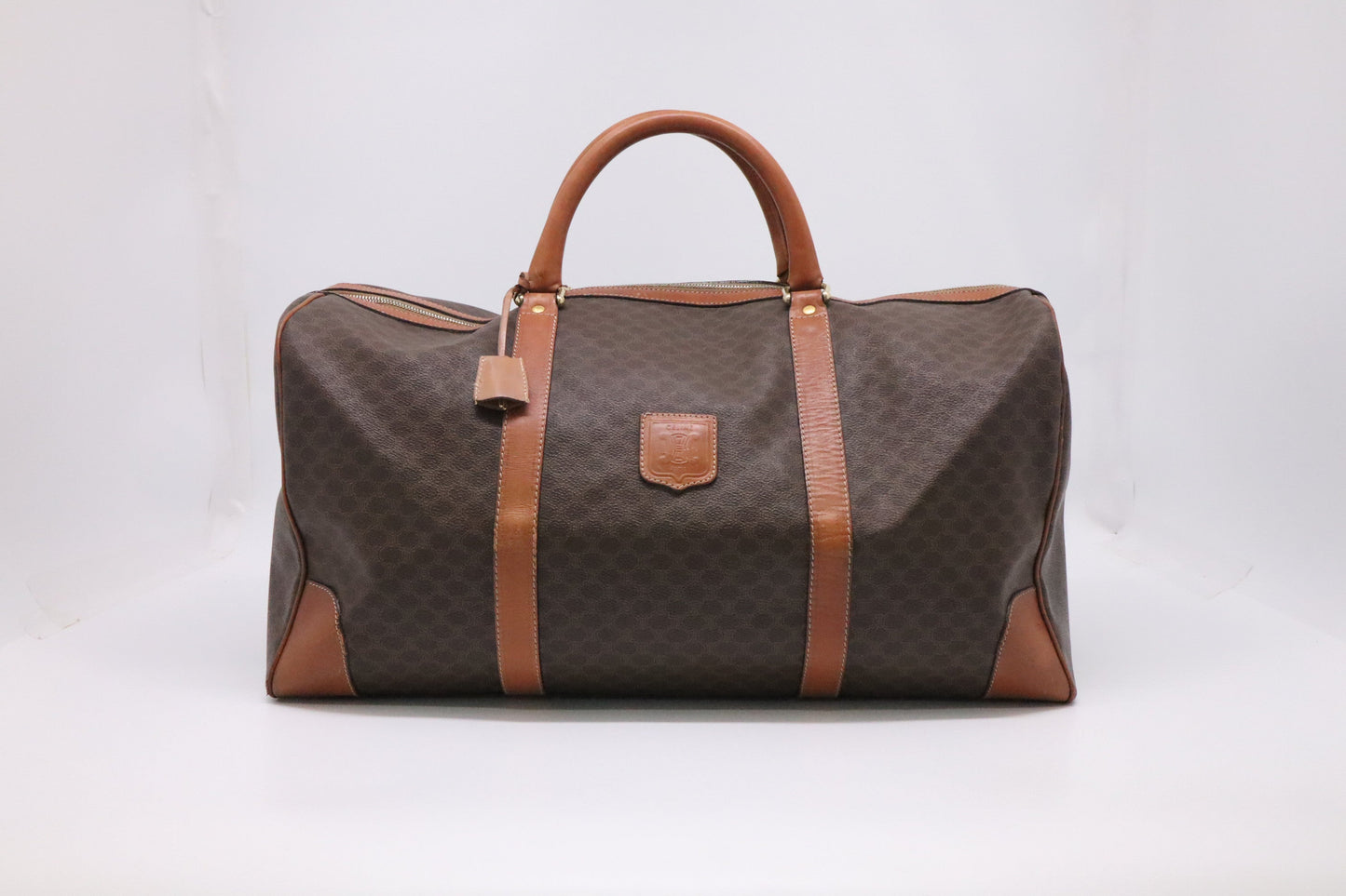 Celine Duffle Bag in Brown Macadam Canvas