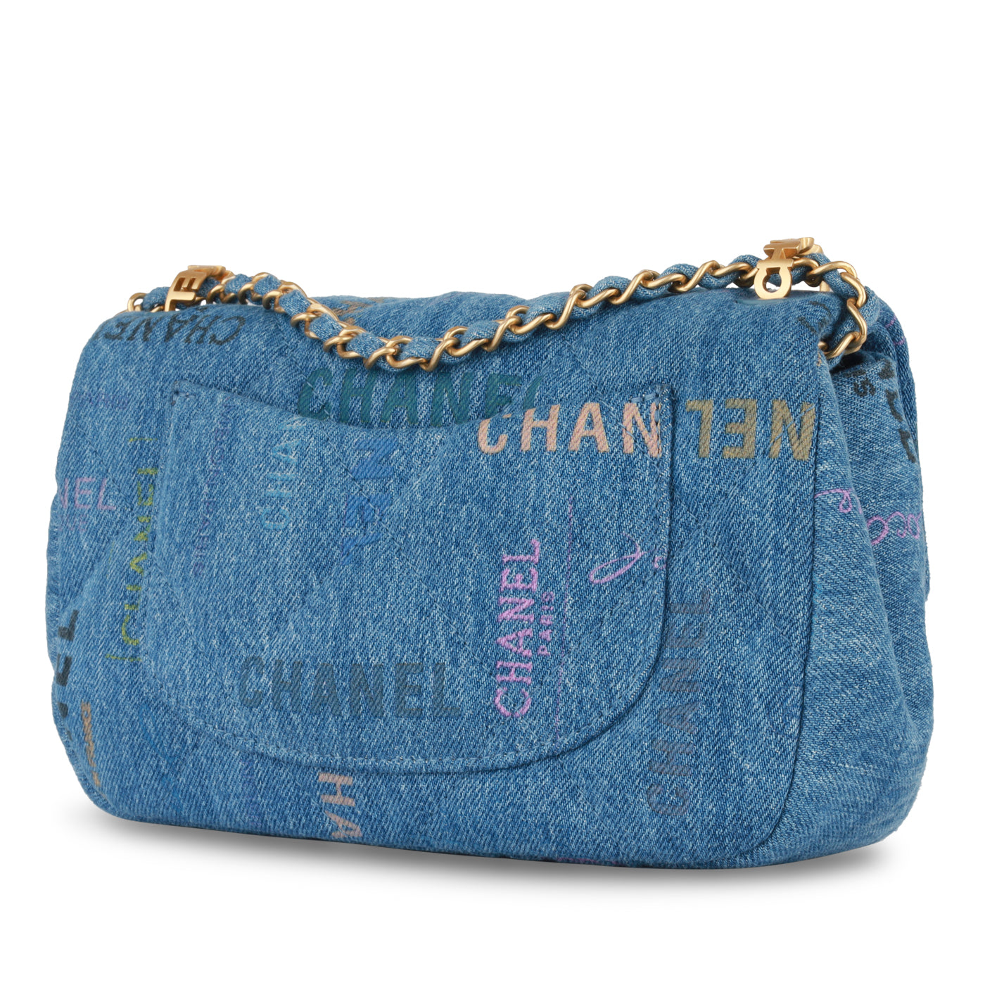 Chanel Small Flap Bag - Denim Logo