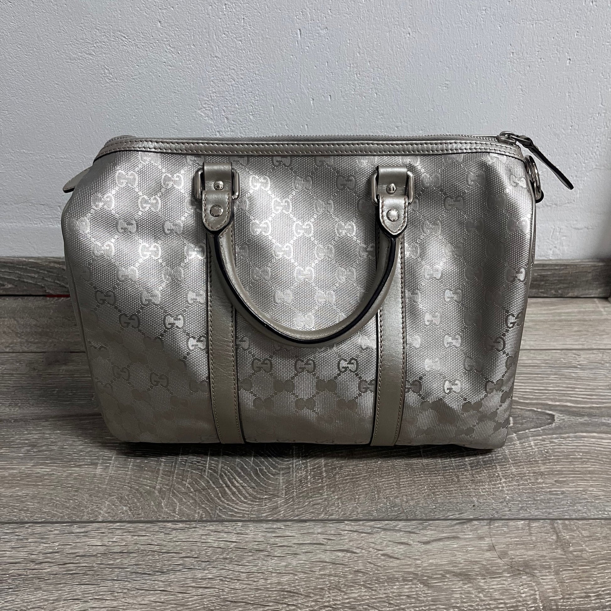 Gucci Joy Boston Bag Silver