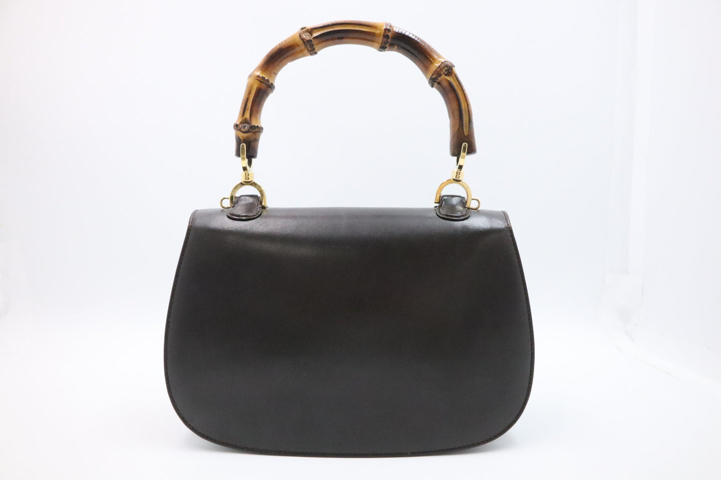 Gucci 1947 Bamboo Handbag in Brown Leather