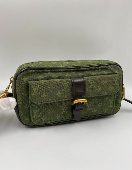 Louis Vuitton Green Monogram Lin Canvas Juliette MM Bag