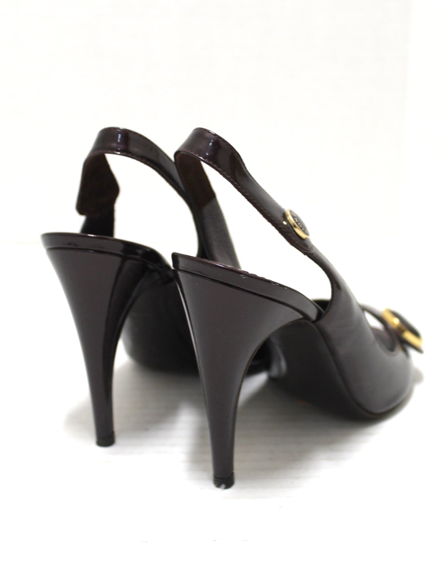 Louis Vuitton Amarante Patent Leather Sandal Size 9.5