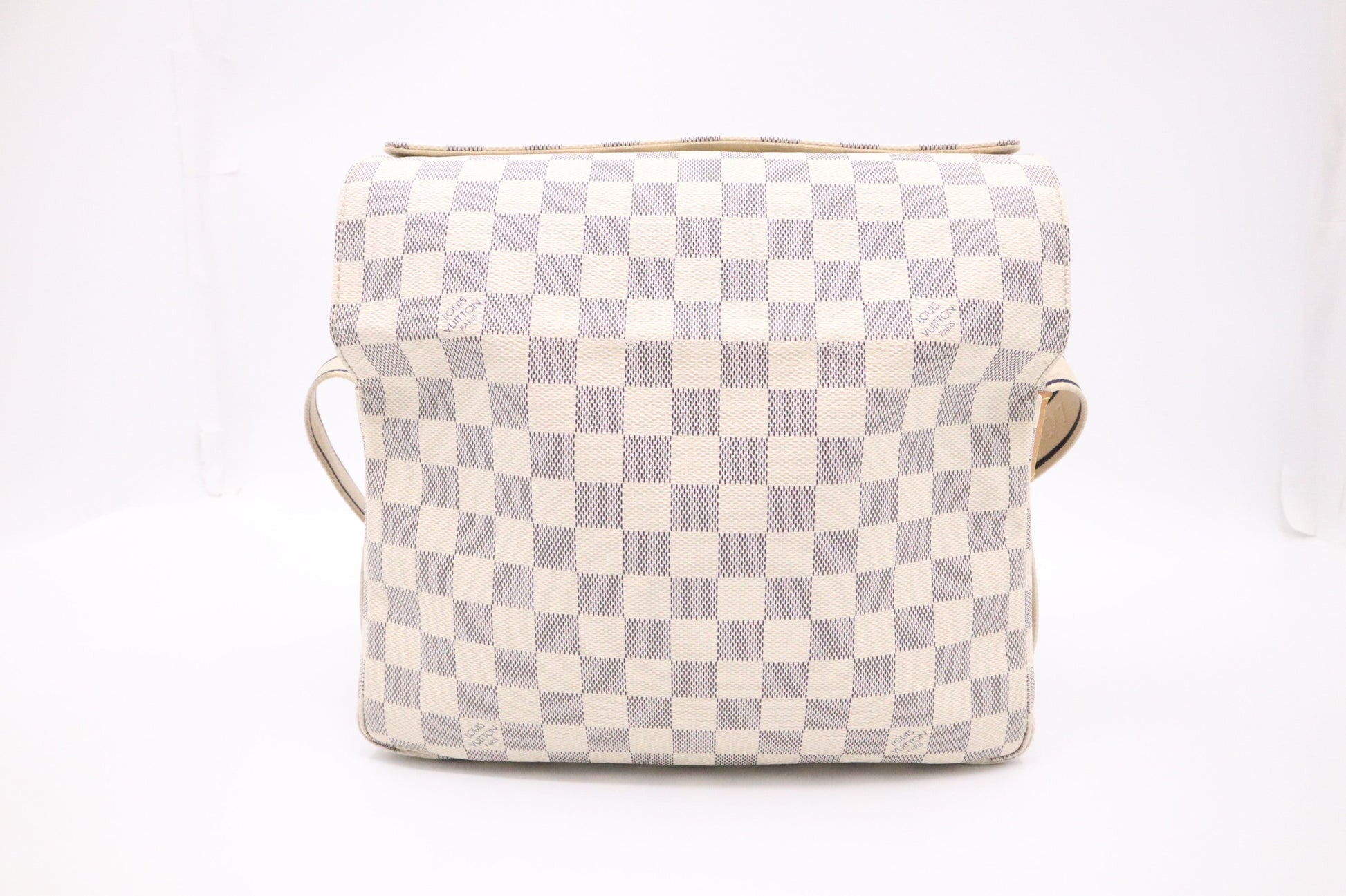 Louis Vuitton Naviglio Shoulder Bag in Damier Azur Canvas