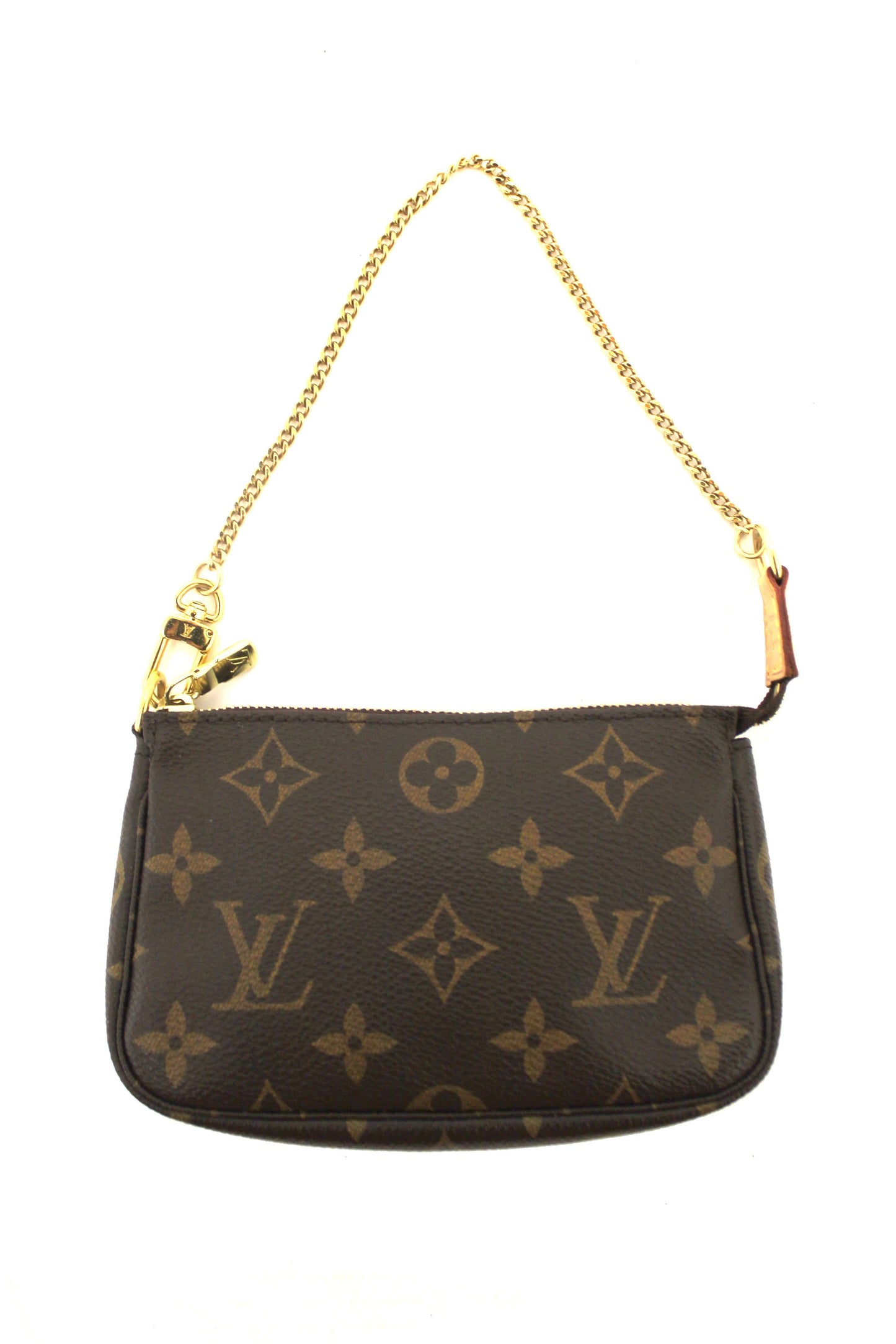 Louis Vuitton Classic Monogram Canvas Mini Pochette Clutch Bag