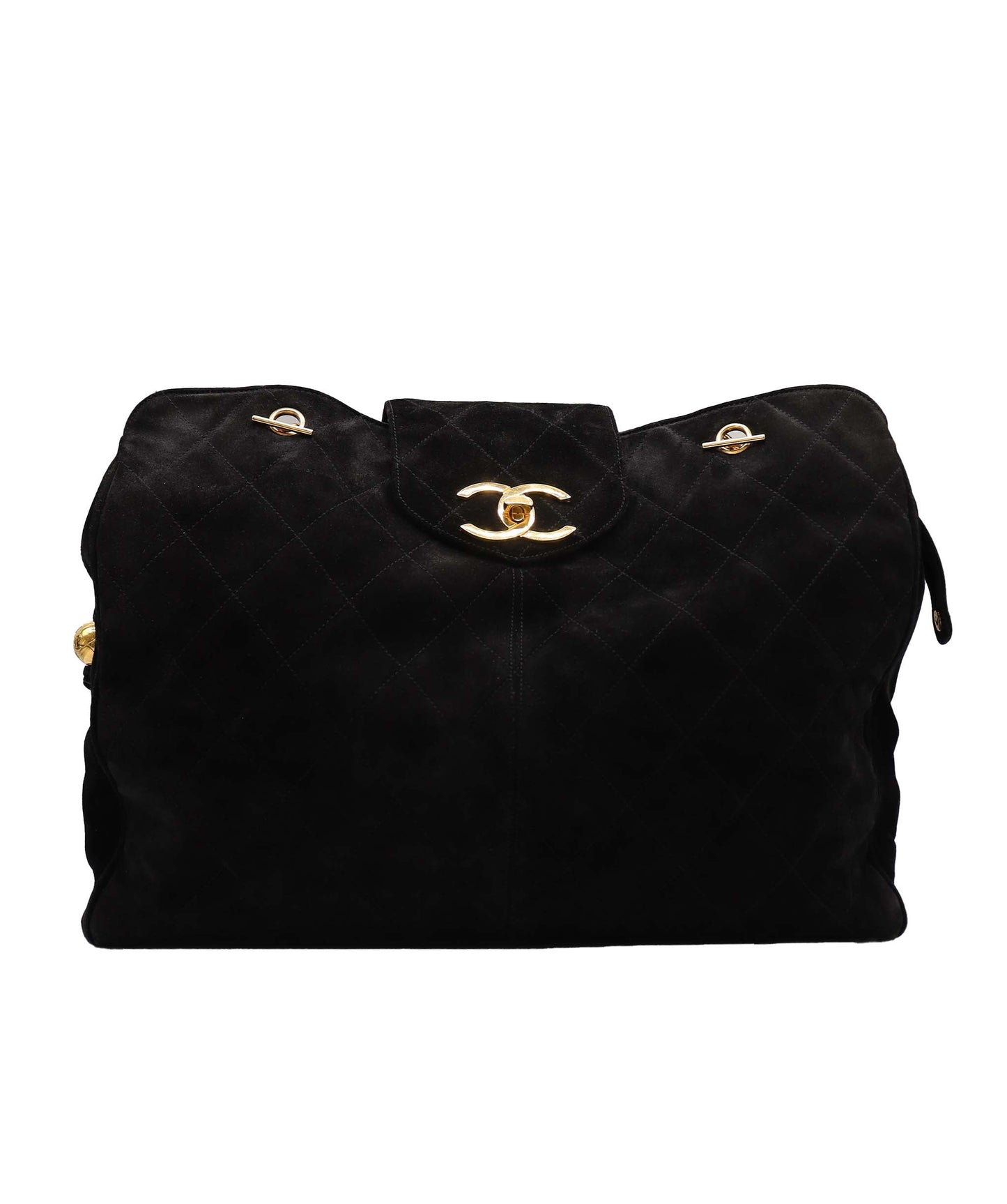 Chanel Black Suede Supermodel Tote DXBS3355