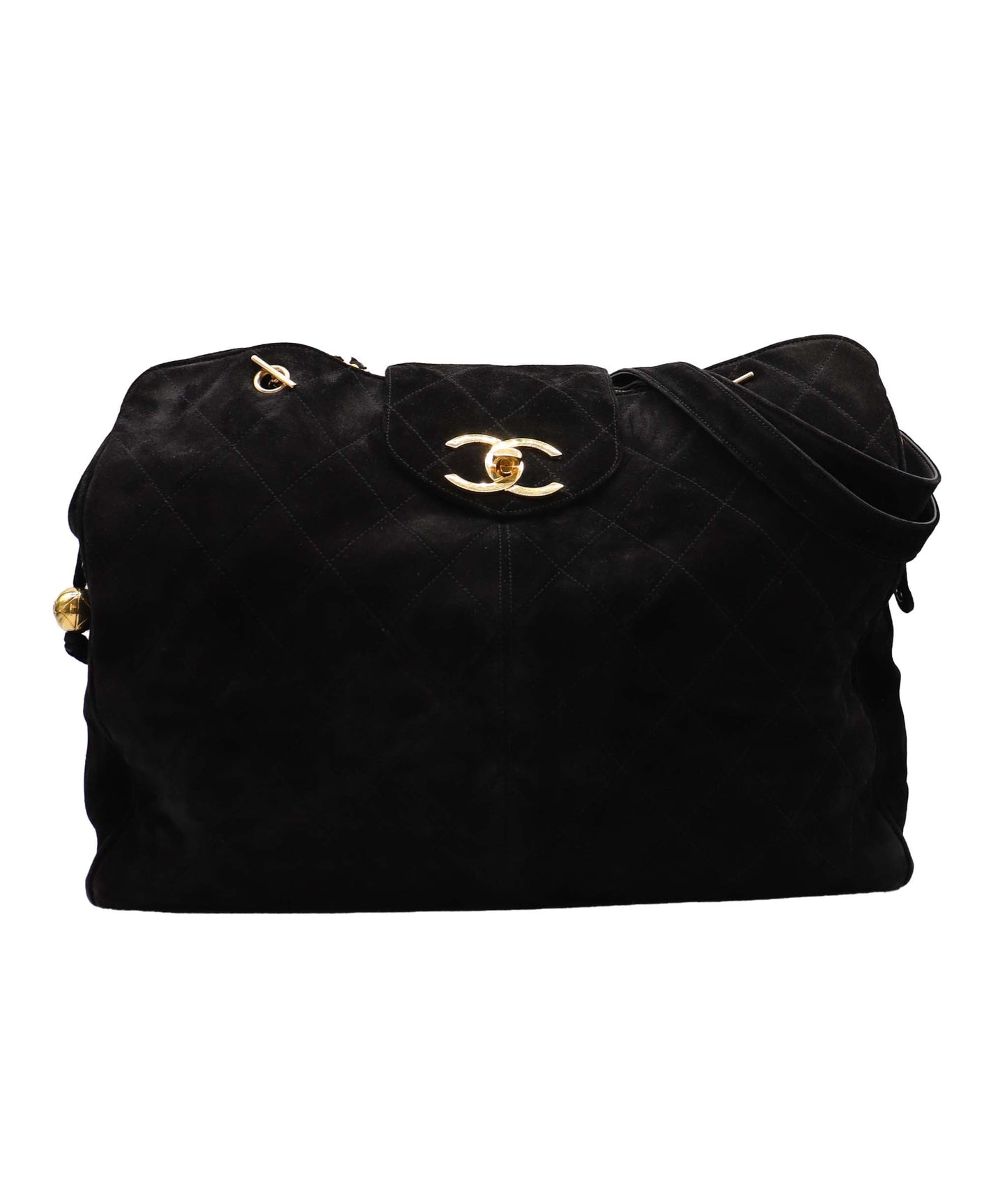 Chanel Black Suede Supermodel Tote DXBS3355