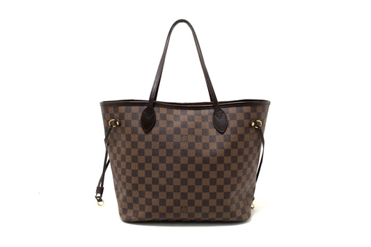 Louis Vuitton Damier Ebene Neverfull MM Shoulder Bag