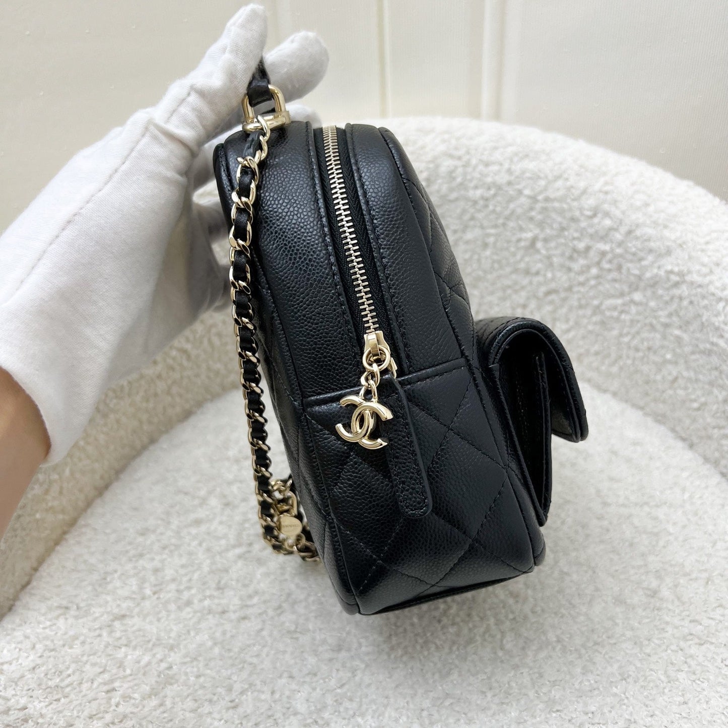 Chanel 24C Mini Backpack in Caviar and LGHW (Model: AP3753)