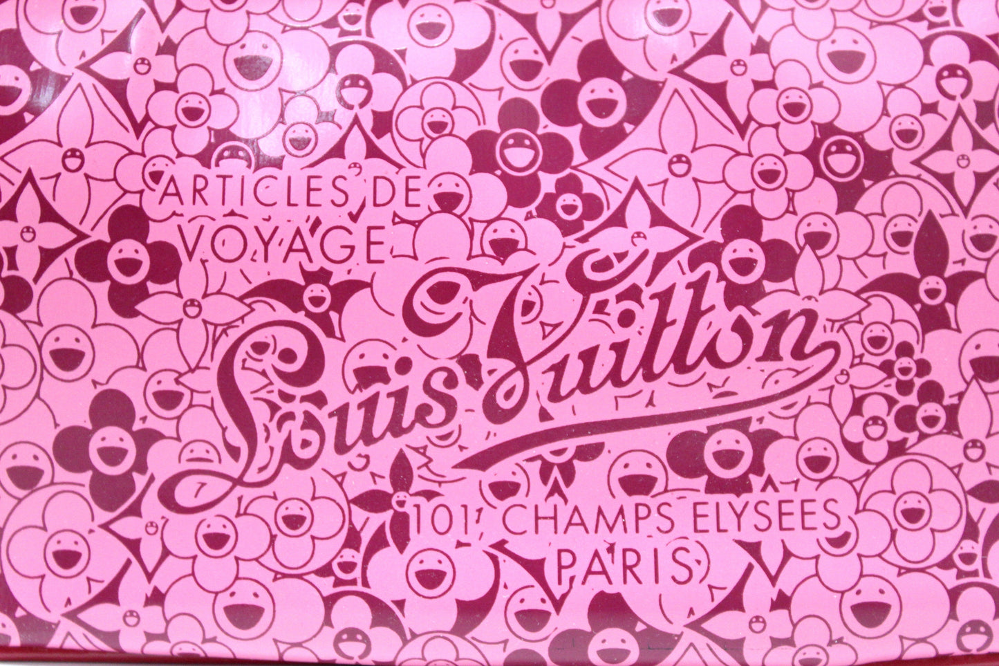 Louis Vuitton Limited Edition Pink Leather Cosmic Blossom Pochette Accessories Bag