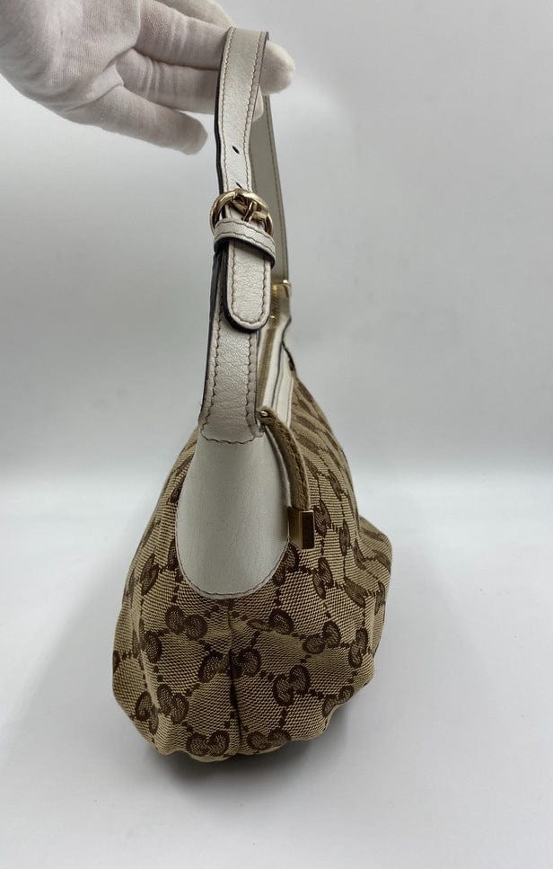 Gucci Leather Canvas Shoulder Bag Style 5