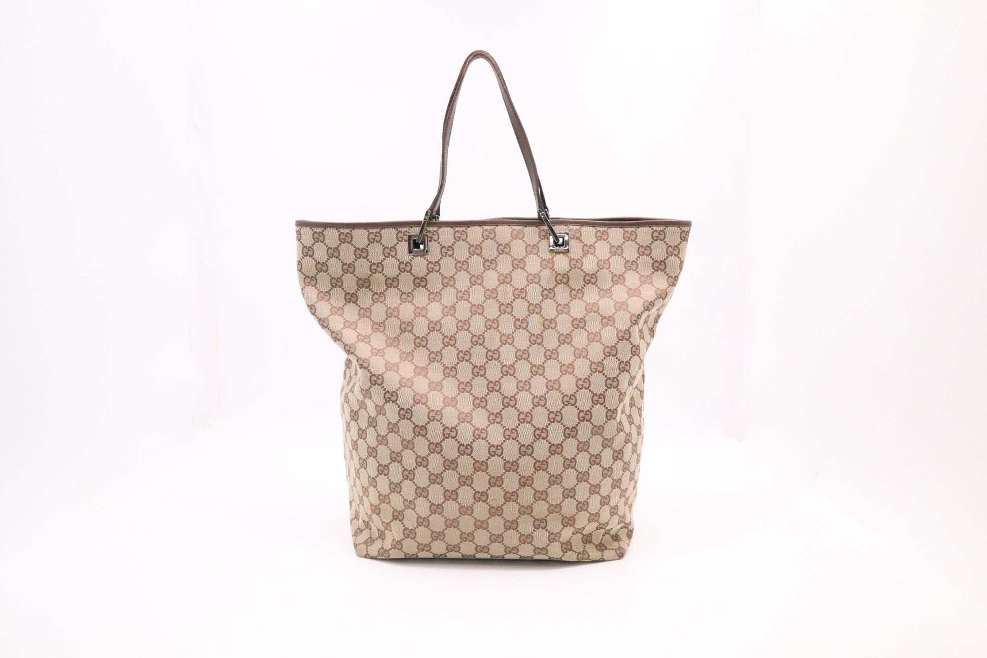 Gucci Large Tote in Brown GG Canvas