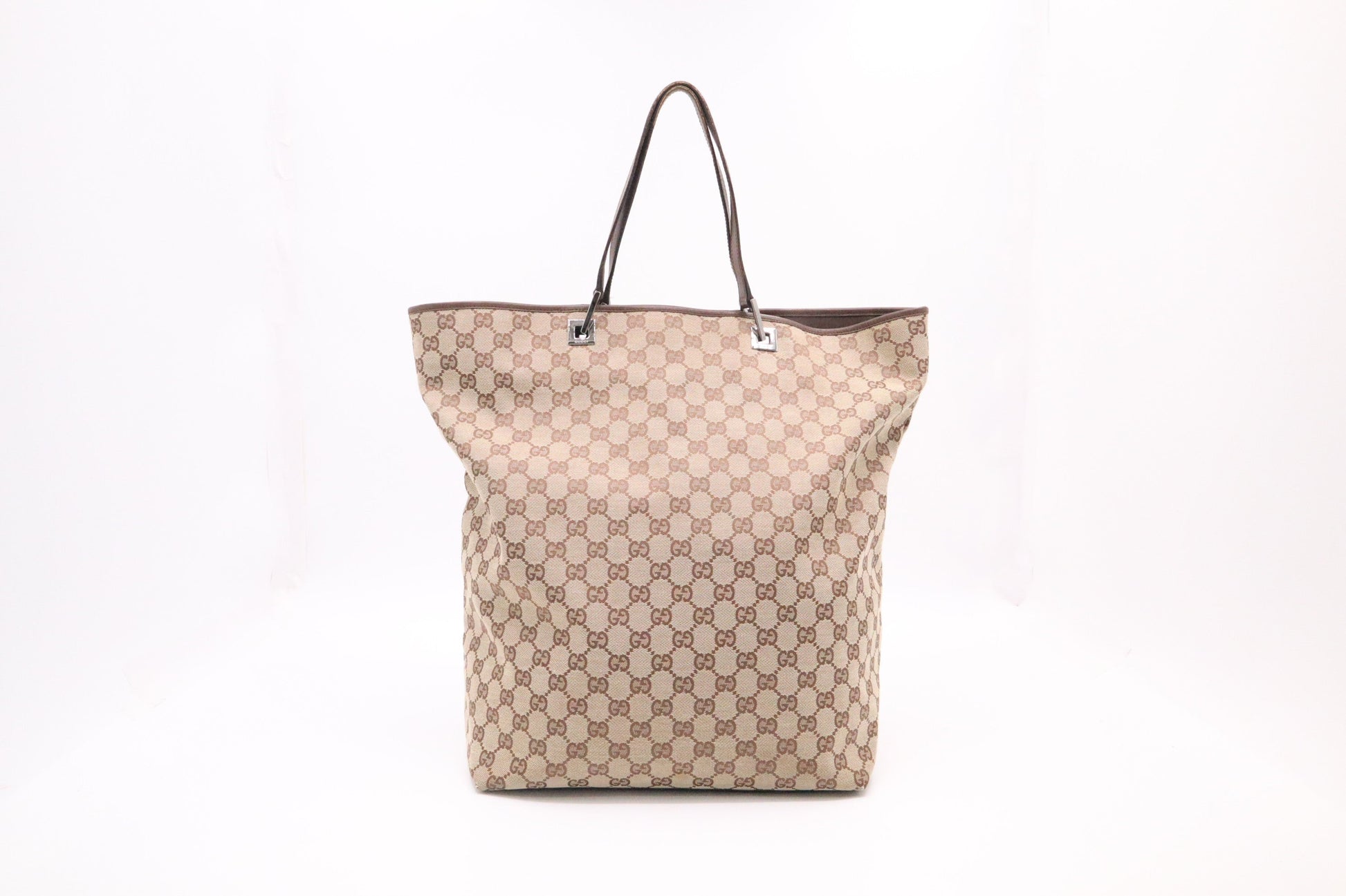 Gucci Large Tote in Brown GG Canvas