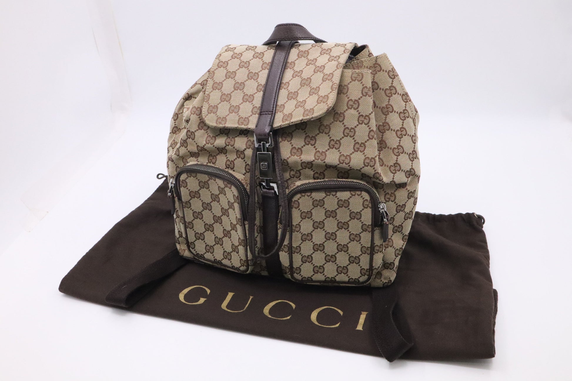 Gucci Backpack in Brown GG Canvas
