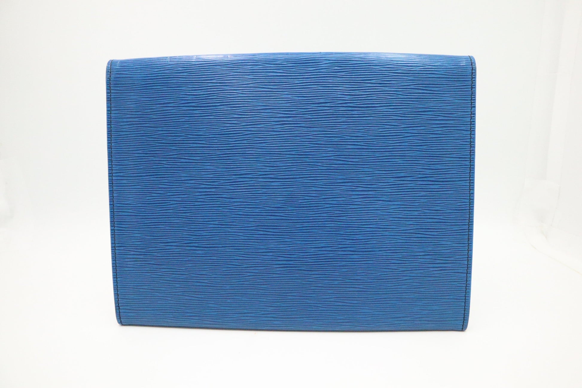  Louis Vuitton Iena Clutch in Blue Epi Leather