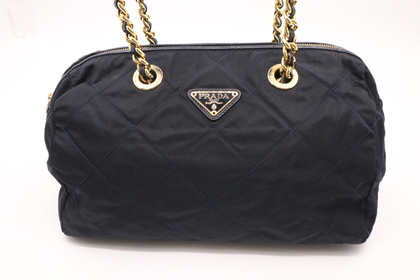 Prada Handbag in Navy Blue Nylon