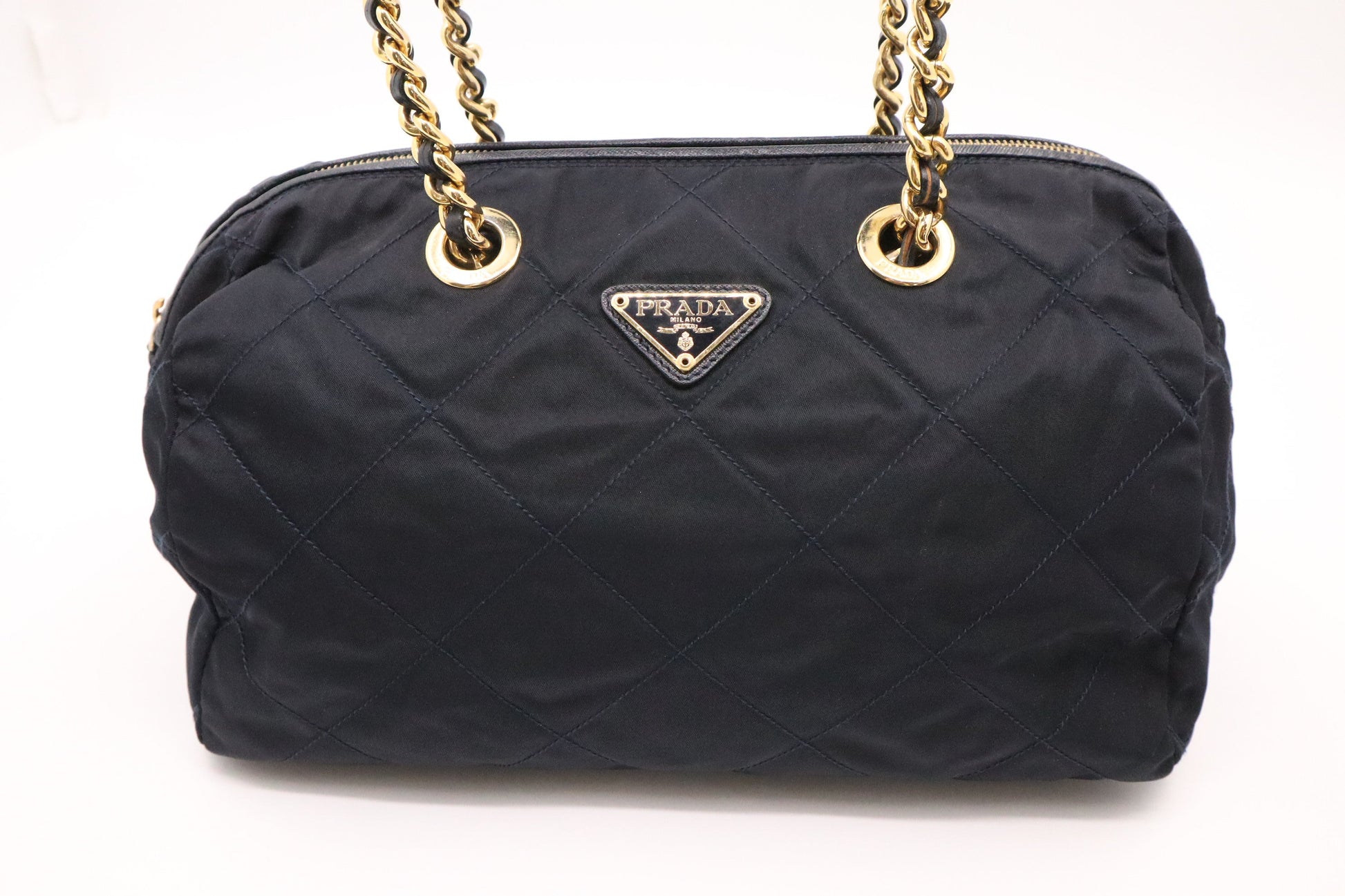 Prada Handbag in Navy Blue Nylon