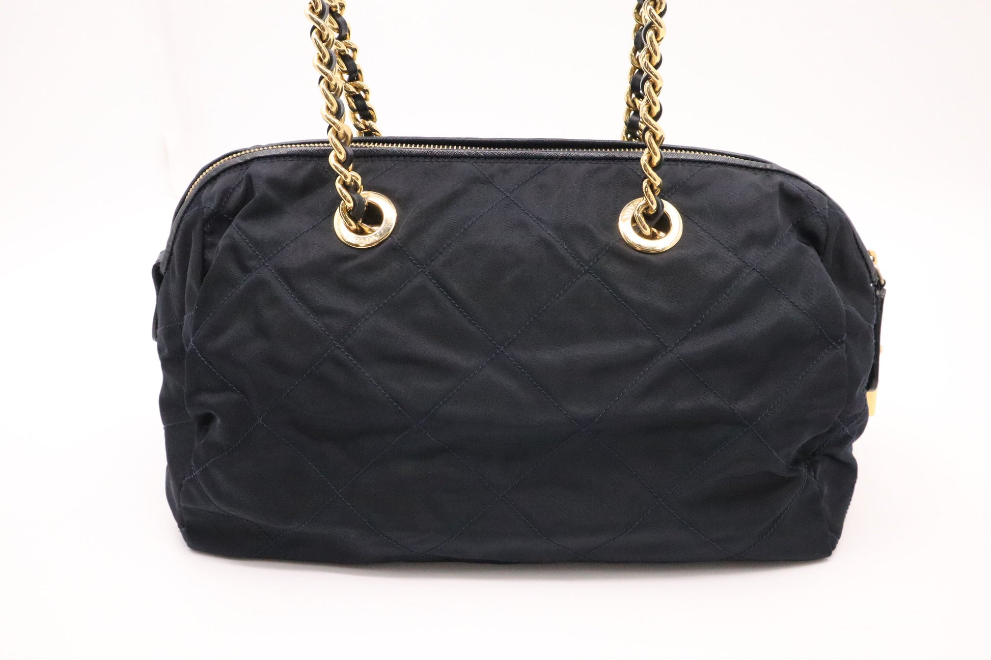 Prada Handbag in Navy Blue Nylon
