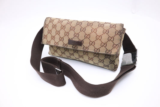 Gucci Waist Bag in Brown GG Canvas