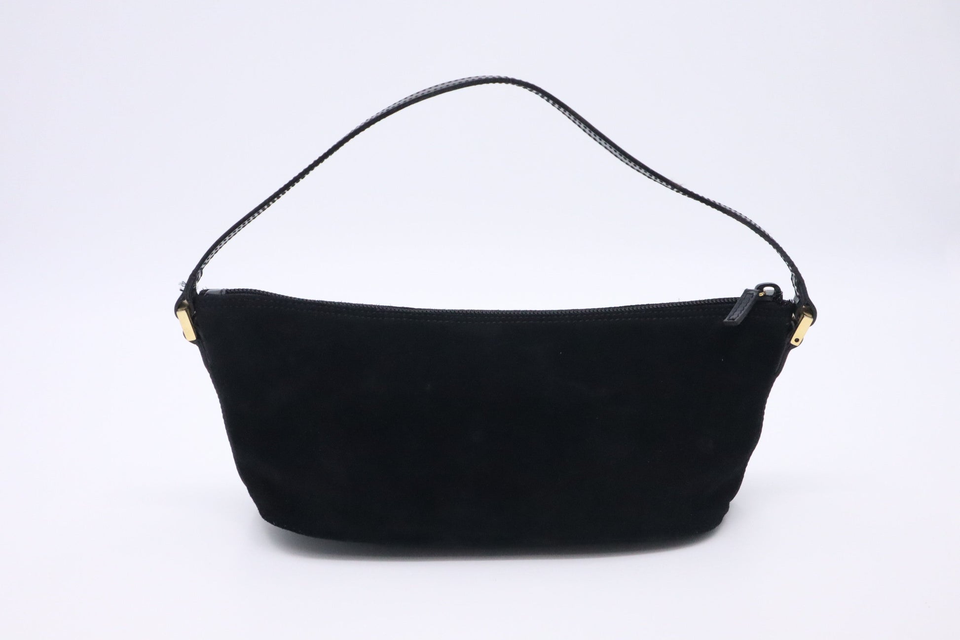 Gucci Boat Bag in Black Suede